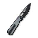We Baloo Mystery Box Black Titanium Handle w/ Gray G-10 Inlays & Black Stonewash 20CV WE21033-1 MB