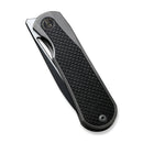 We Baloo Mystery Box Black Titanium Handle w/ Carbon Fiber Inlays & Black Stonewash 20CV WE21033-2 MB