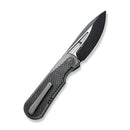 We Baloo Mystery Box Black Titanium Handle w/ Carbon Fiber Inlays & Black Stonewash 20CV WE21033-2 MB