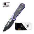 We Baloo Mystery Box Purple Titanium Handle w/ Shredded Carbon Fiber Inlays & Black Stonewash 20CV WE21033-3 MB