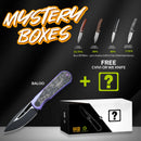 We Baloo Mystery Box Purple Titanium Handle w/ Shredded Carbon Fiber Inlays & Black Stonewash 20CV WE21033-3 MB