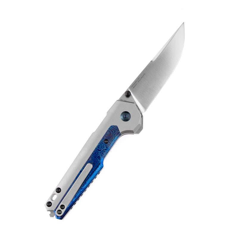 Kansept Knives EDC Tac w/ Satin CPM-S35VN & Titanium/Timascus K2009A8
