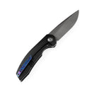 Kansept Knives Accipiter Black Titanium/Timascus & CPM-S35VN Front Flipper K1007A7