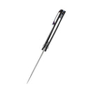 Kansept Knives Accipiter Black Titanium/Timascus & CPM-S35VN Front Flipper K1007A7