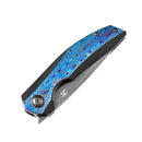 Kansept Knives Accipiter Black Titanium/Timascus & CPM-S35VN Front Flipper K1007A7