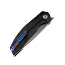 Kansept Knives Accipiter Black Titanium/Timascus & CPM-S35VN Front Flipper K1007A7