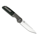 Kansept Knives Warrior Stonewash CPM-S35VN & Titanium/Green Micarta K1005T7