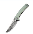 Civivi Mini Asticus Flipper - Natural G10 Handle (3.25" Black Hand Rubbed Damascus) C 19026B-DS1