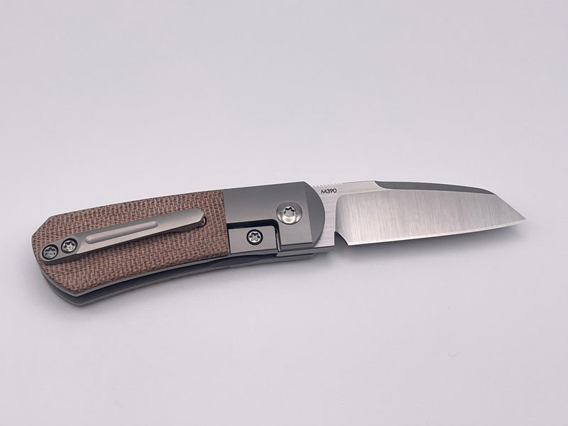 Pre-Owned Pena Knives X-Series Micro Apache w/ Brown Micarta