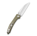 Civivi Hadros Thumb Stud - Olive Micarta Handle (3.35" Satin Finished 10Cr15CoMoV) C 20004-3