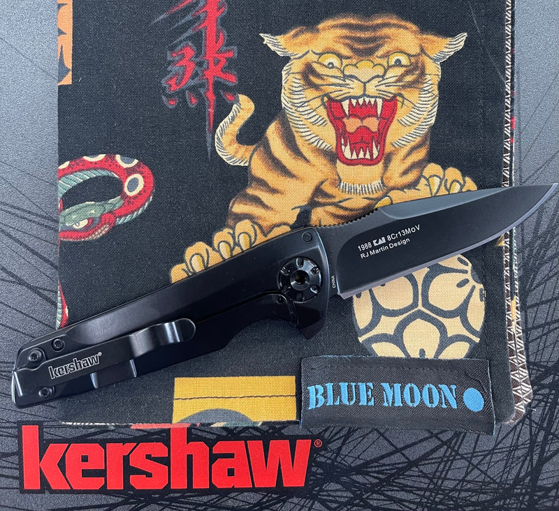Kershaw Flythrough Frame Lock Knife (3" Black) 1988