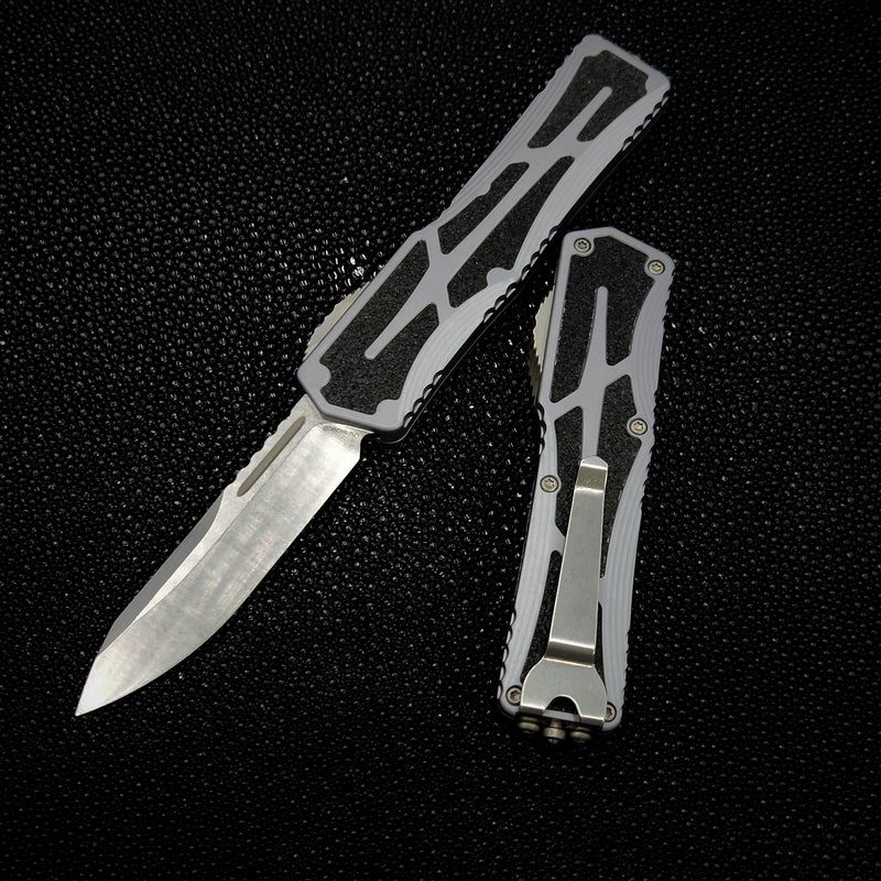 Heretic Knives Colossus Single Edge Magnacut & Gray Handle H039-2A-GRAY