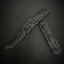 Heretic Knives Colossus Tanto Edge Battle Black Magnacut & Breakthrough Gray Handle H040-8A-BRKGRY