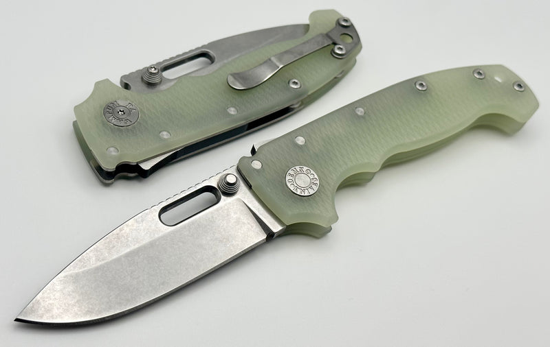 Demko Knives MG AD20 Exclusive Drop Point 3V & Natural Jade G-10 LIMIT ONE PER HOUSEHOLD