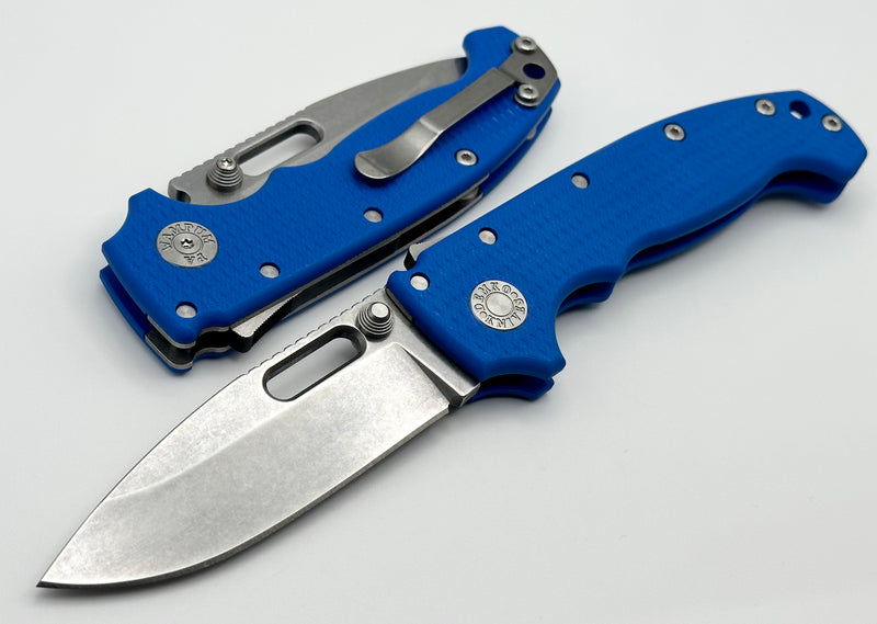 Demko Knives MG AD20 Exclusive Drop Point 3V & Blue G-10 LIMIT ONE PER HOUSEHOLD