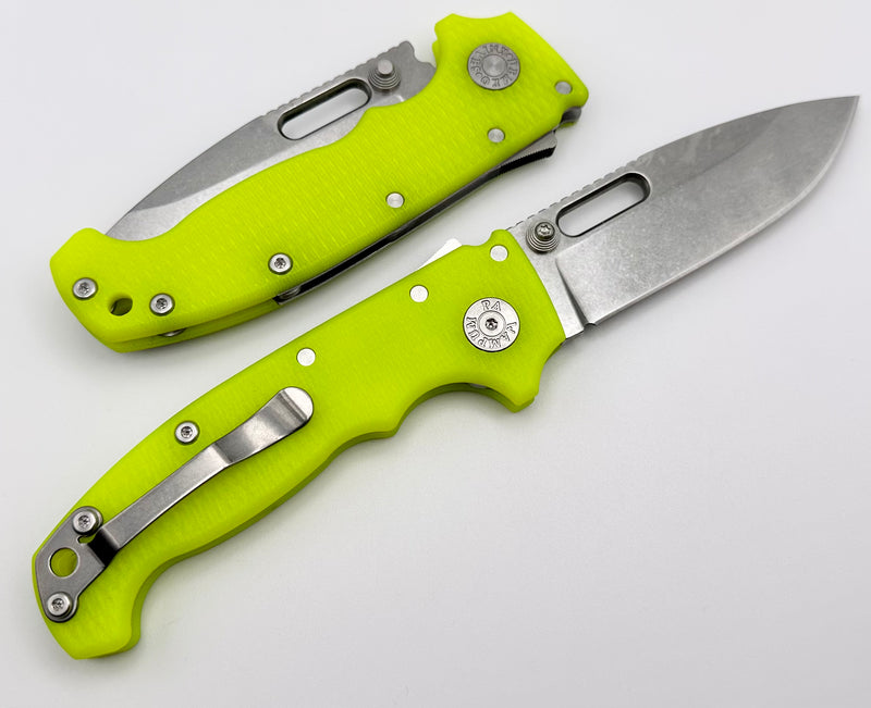 Demko Knives MG AD20 Exclusive Drop Point 3V & Dayglow G-10 LIMIT ONE PER HOUSEHOLD