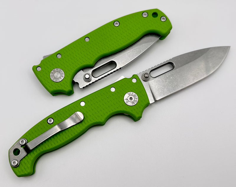 Demko Knives MG AD20 Exclusive Drop Point 3V & Neon Green G-10 LIMIT ONE PER HOUSEHOLD