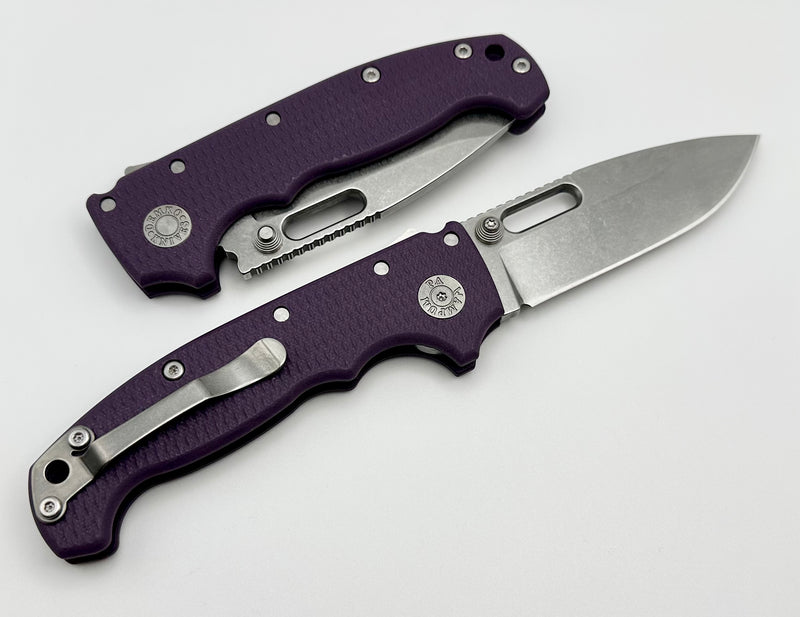 Demko Knives MG AD20 Exclusive Drop Point 3V & Purple G-10 LIMIT ONE PER HOUSEHOLD