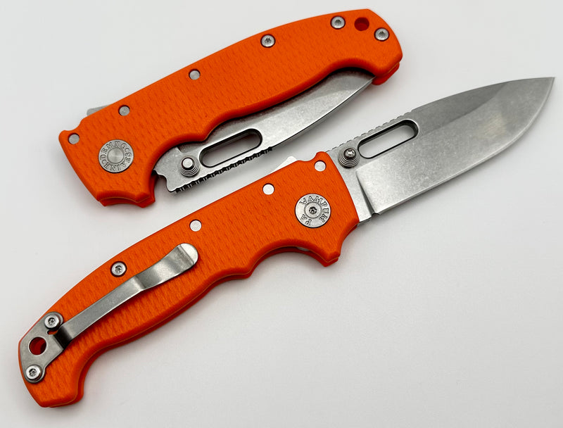Demko Knives MG AD20 Exclusive Drop Point 3V & Orange G-10 LIMIT ONE PER HOUSEHOLD