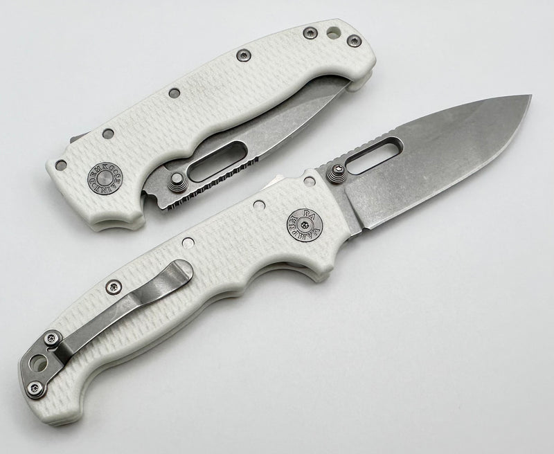 Demko Knives MG AD20 Exclusive Drop Point 3V & White G-10 LIMIT ONE PER HOUSEHOLD