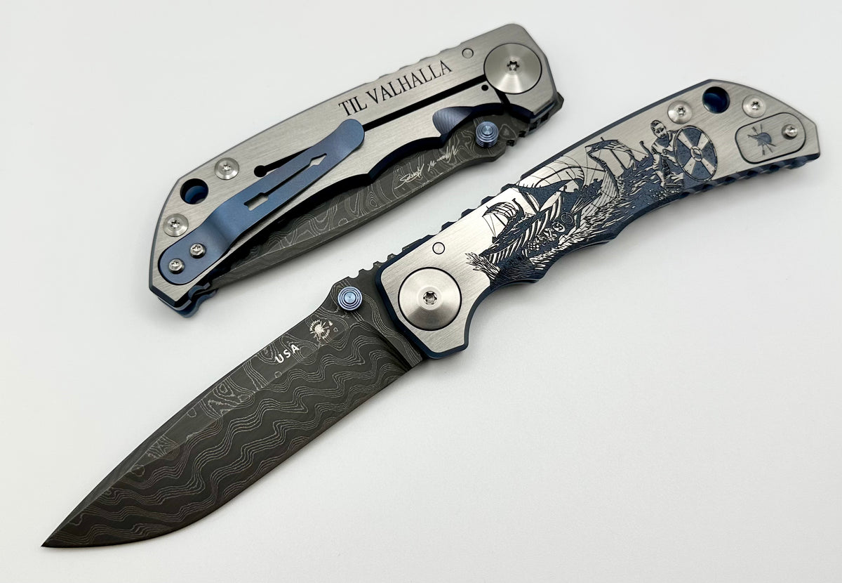 Spartan Blades Harsey Folder 2022 Special Edition Viking Long Boat w/