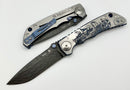 Spartan Blades Harsey Folder 2022 Special Edition Viking Long Boat w/ Damascus