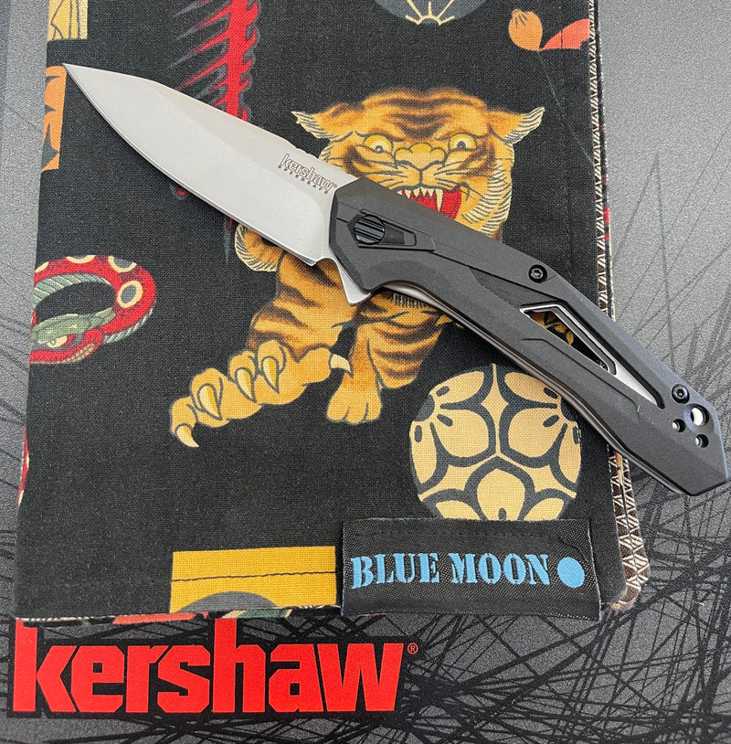Kershaw Airlock Assisted Opening Knife Black FRN (3" Bead Blast) 1385