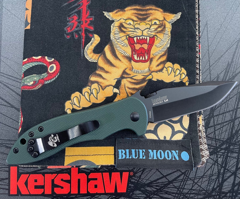 Kershaw Emerson CQC-5K Liner Lock Knife Green G-10 (3" Black) 6074OLBLK