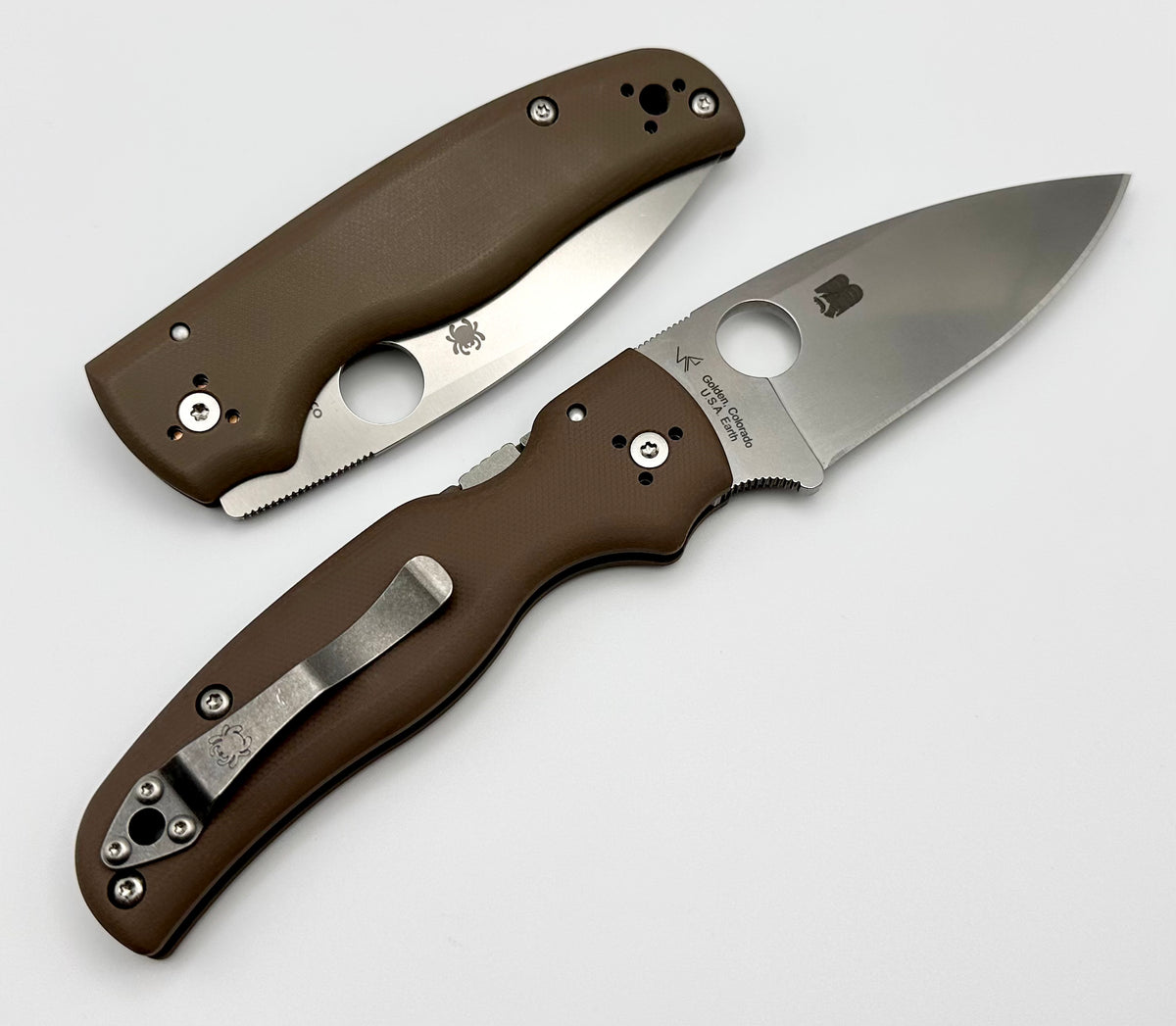 Spyderco Knives Shaman Brown G10 & CPM-15V C229GBN15V ONE PER HOUSEHOL