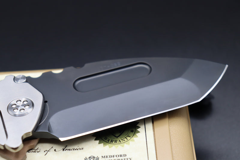 Medford Knife Praetorian G Tanto PVD CPM-D2 & Coyote Tan G10