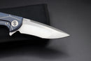 Reate Knives Blue K-4 Twill Carbon Fiber & RWL-34
