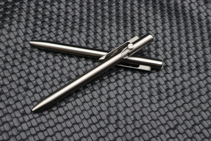 Tactile Turn Titanium Slim Bolt Action Short(5.1”) Pen