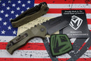 Medford Scout Praetorian OD Green G10 & PVD D2 Tanto