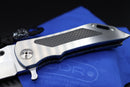 Darrel Ralph DDR V5 Dominator XI XIBH 20CV Satin Carbon Fiber with Blue Perimeter & Damasteel