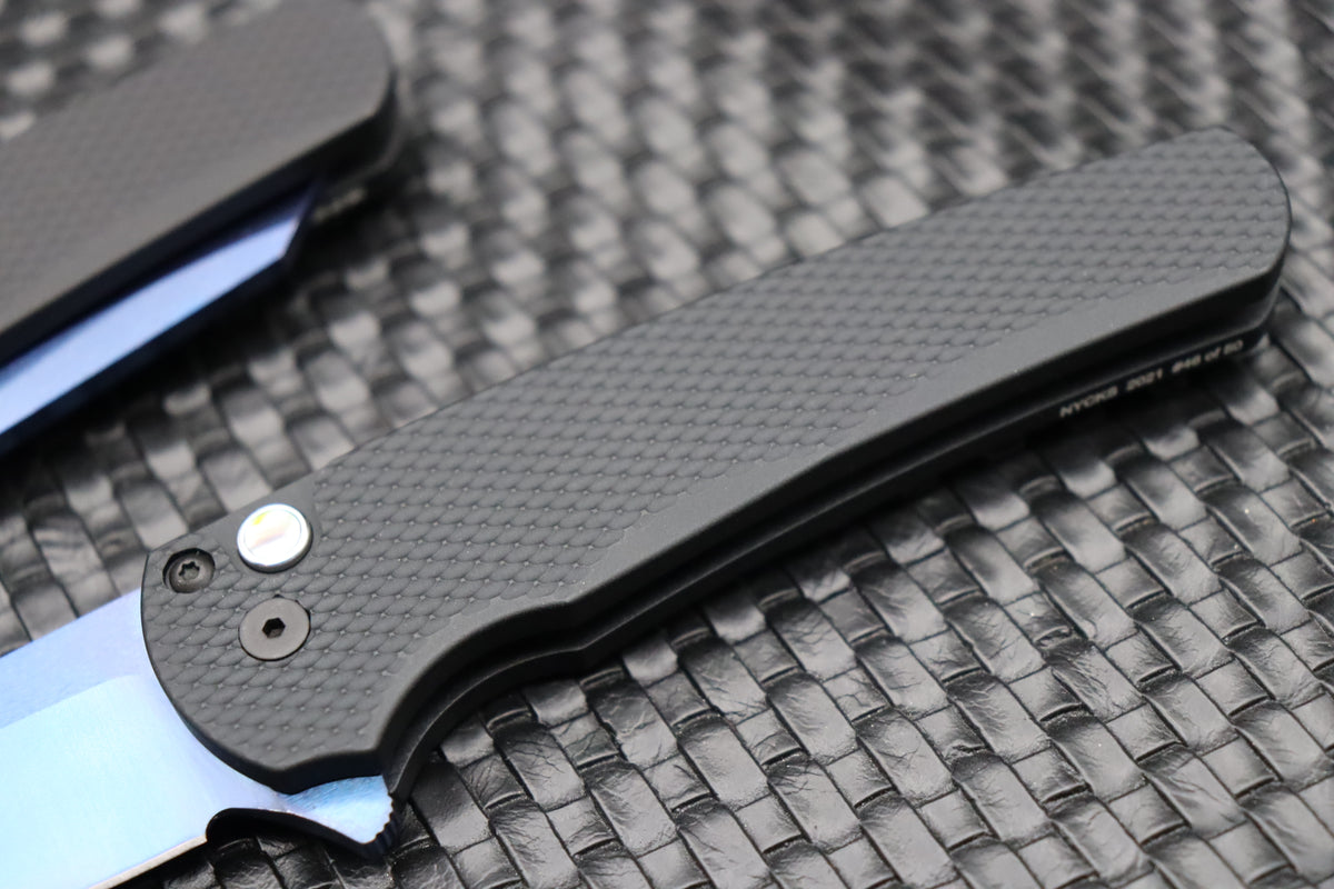 Pro-Tech Malibu NYCKS 2021 Textured Black with Abalone Button & Sapphi