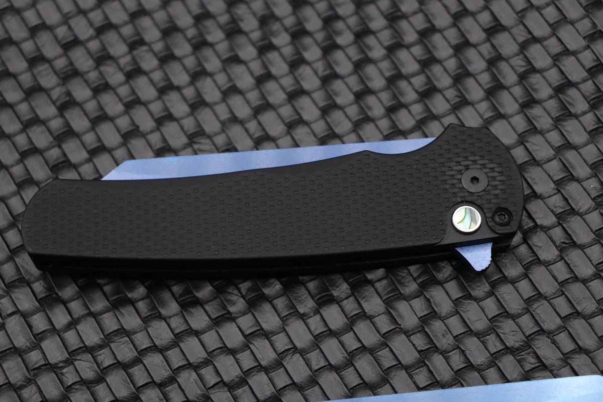 Pro-Tech Malibu NYCKS 2021 Textured Black with Abalone Button & Sapphi