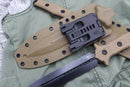 Heretic Knives Nephilim Flat Dark Earth G-10 Double Edge DLC Battleworn H003-8A-FDE