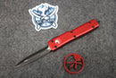 Microtech UTX-70 D/E Black Standard Red 147-1RD