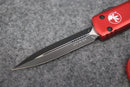 Microtech UTX-70 D/E Black Standard Red 147-1RD