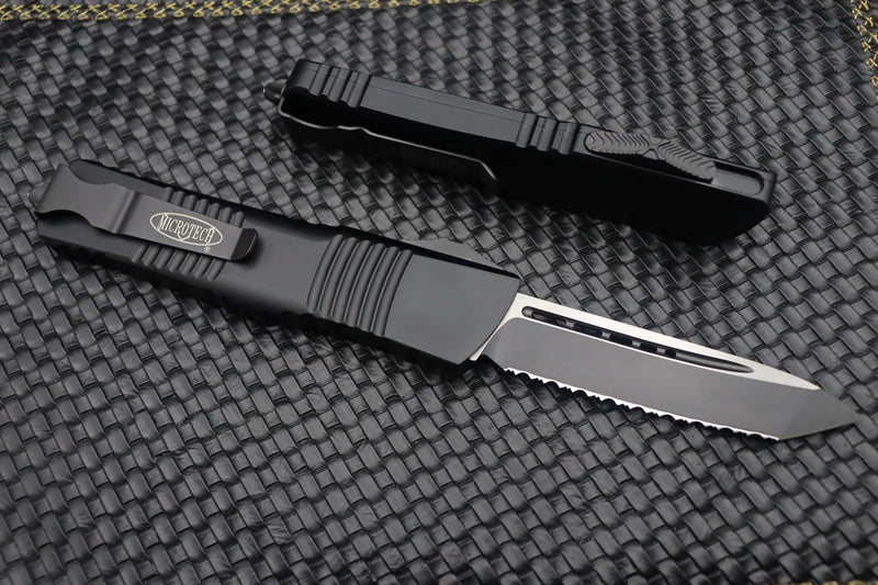 Microtech Combat Troodon T/E Black Tactical Full Serrated 144-3T