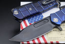 Medford Knife Fighter Flipper USMC Blue with PVD S35