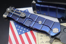 Medford Knife Fighter Flipper USMC Blue with PVD S35