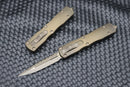 Microtech Dirac D/E Antique Bronze & Bronze Apocalyptic Full Serrated Signature Series 225-15APABS