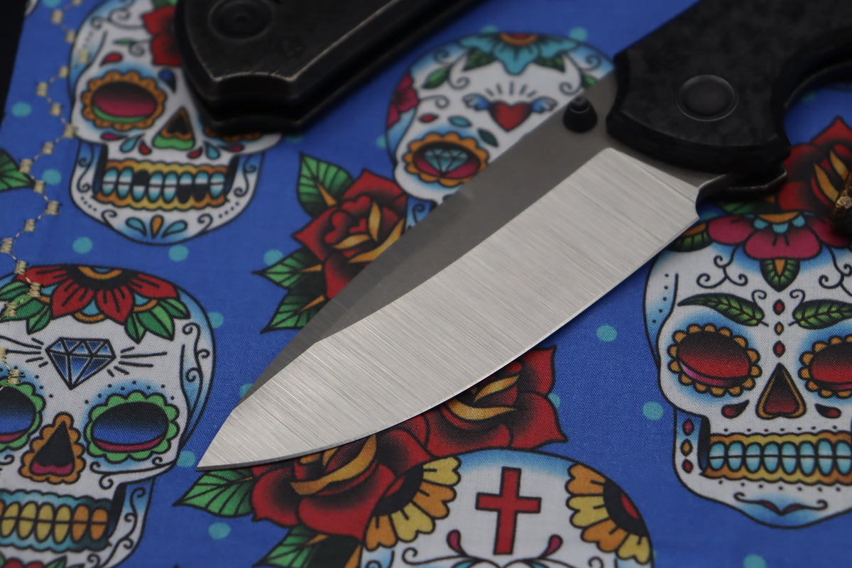 Custom Knife Factory Yeti521454 Chimera M390 Zirc Carbon Fiber w/ Zirc