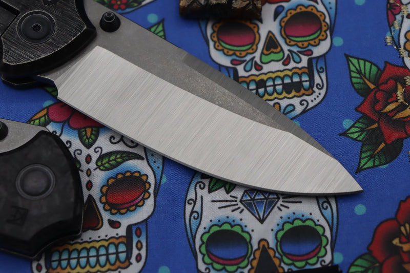 Custom Knife Factory Yeti521454 Chimera M390 Zirc Carbon Fiber w/ Zircuti Clip