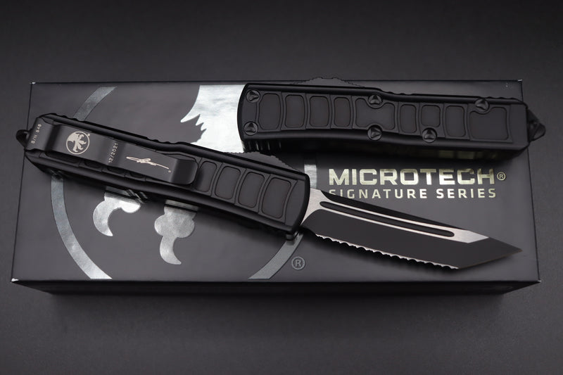 Microtech UTX-85 2 T/E Signature Series Tactical Full Serrated 233II-3TS
