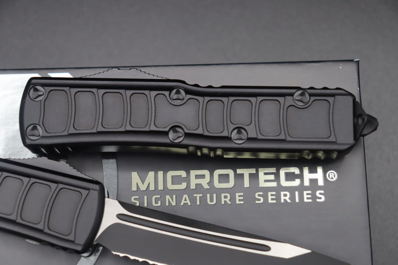 Microtech UTX-85 2 T/E Signature Series Tactical Full Serrated 233II-3TS