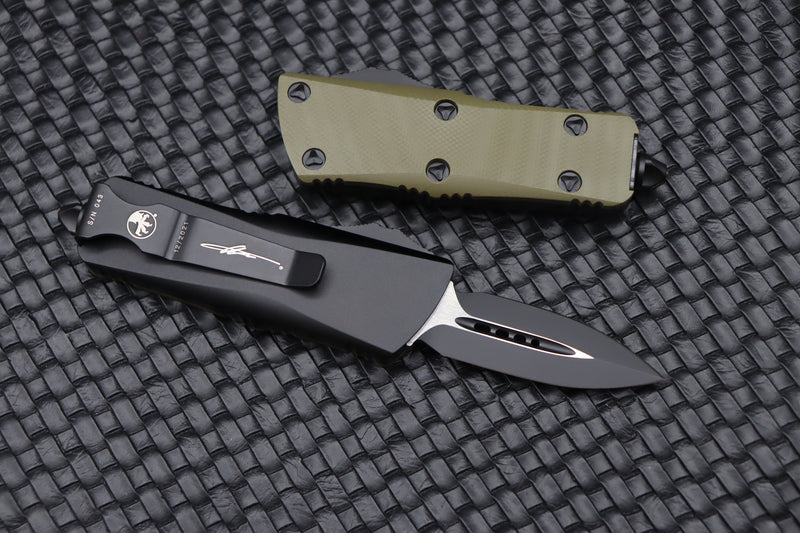 Microtech Troodon Mini D/E Signature Series OD Green G-10 238-1GTODS