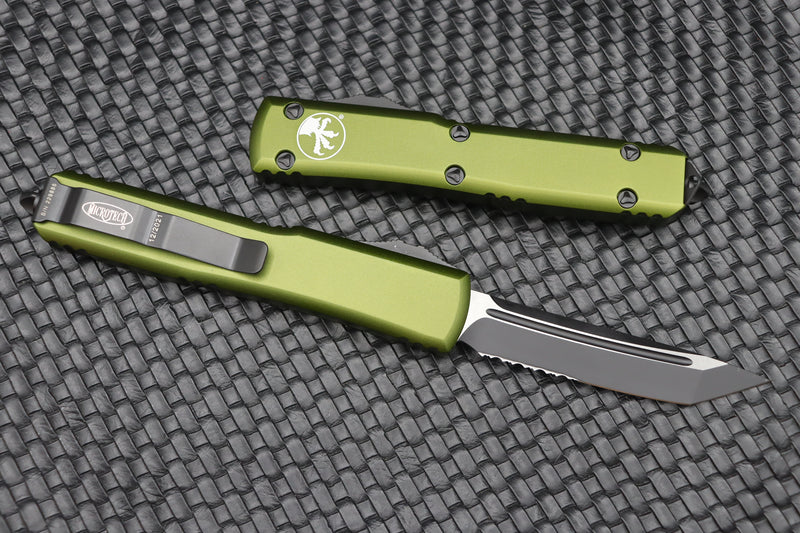 Microtech Ultratech Tanto Edge Partial Serrated & OD Green 123-2OD