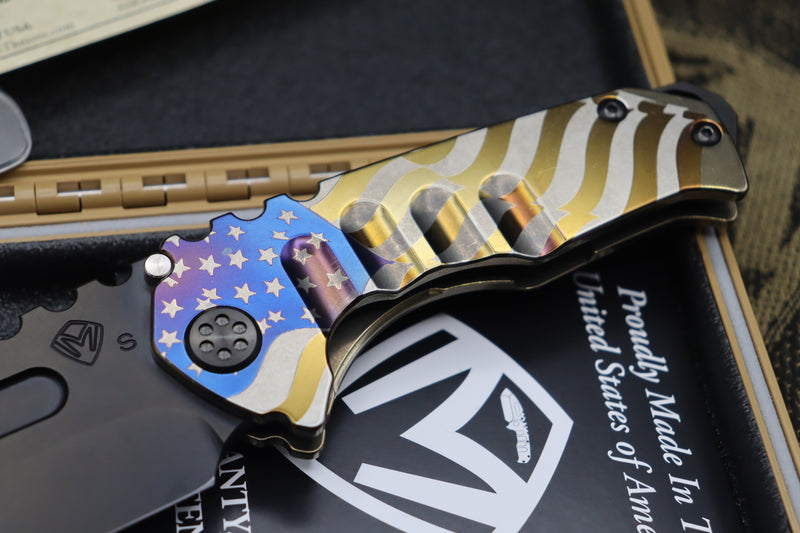 Medford Praetorian Genesis T S35 Tanto PVD & American Flag Engraving